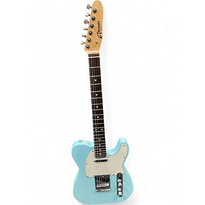 Used Allman T-Type Light Blue Solid Body Electric Guitar