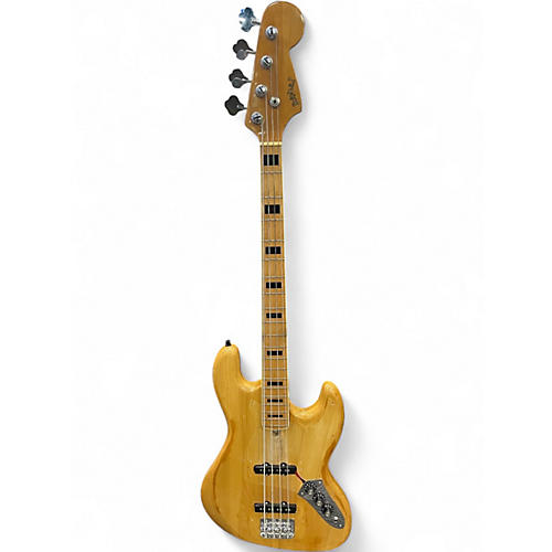 Used Alpha 1 J Sytle Bass Natural Electric Bass Guitar Natural