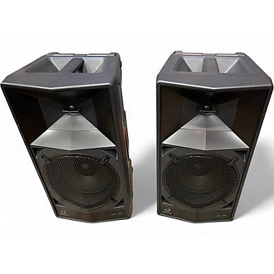 Used AlphaTheta WAVE 8  BATTERY POWERED PA SPEAKER PAIR Powered Speaker