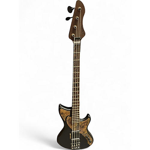 Used Alpher mako prime v2 Black Electric Bass Guitar Black