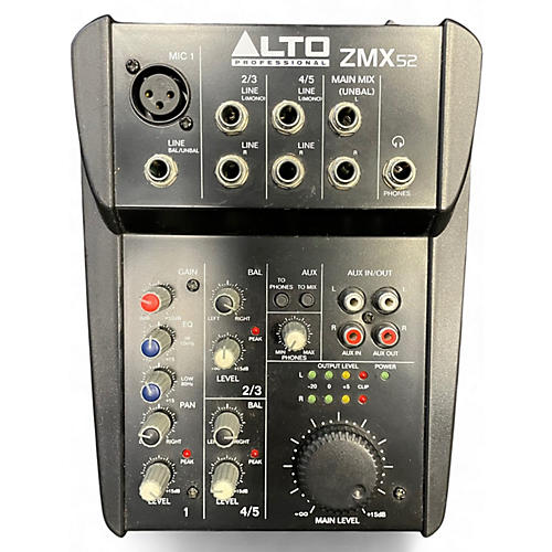 Used Alto ZMX52 5-Channel Unpowered Mixer