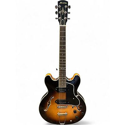 Used Alvarez AAT32 Tobacco Sunburst Hollow Body Electric Guitar