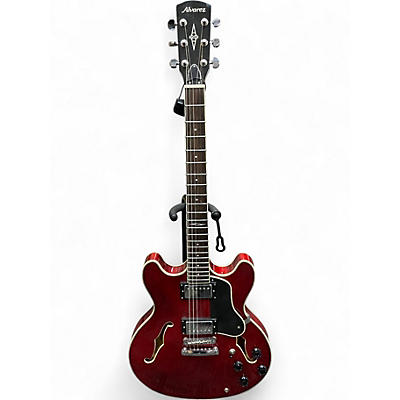Used Alvarez AAT33/BGE Wine Red Hollow Body Electric Guitar