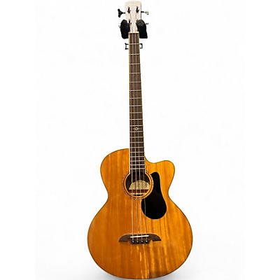 Used Alvarez AB60CE Natural Acoustic Bass Guitar
