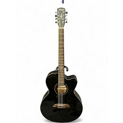 Used Alvarez ABT60CE 8-String Baritone Black Acoustic Electric Guitar