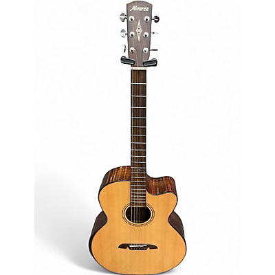 Used Alvarez ABT710 ELITE BARITONE Natural Acoustic Electric Guitar