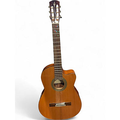 Used Alvarez AC65CE Antique Natural Classical Acoustic Electric Guitar