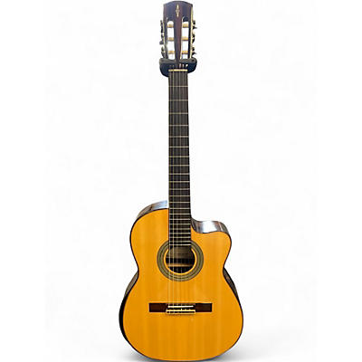Used Alvarez AC70Hce Natural Classical Acoustic Electric Guitar