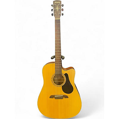 Used Alvarez AD30CE Natural Acoustic Electric Guitar