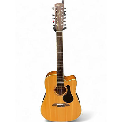Used Alvarez AD60-12CE Natural 12 String Acoustic Electric Guitar