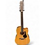 Used Alvarez AD60-12CE Natural 12 String Acoustic Electric Guitar Natural