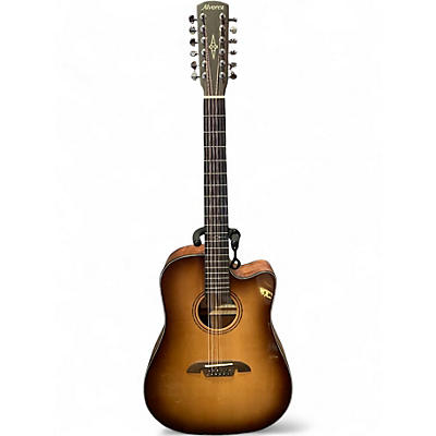Used Alvarez AD6012CD Artist Series BURST 12 String Acoustic Guitar