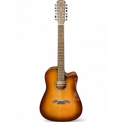 Used Alvarez AD6012CESHB Sandburst 12 String Acoustic Electric Guitar