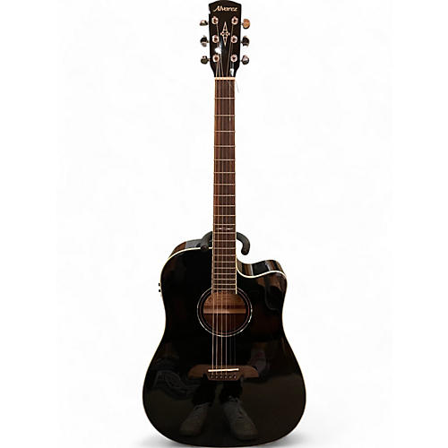 Alvarez Used Alvarez AD60CE Artist Series Dreadnought Black Acoustic Electric Guitar Black