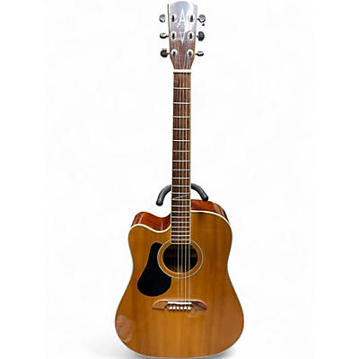Used Alvarez AD60CE Artist Series Dreadnought Left Handed Natural Acoustic Electric Guitar