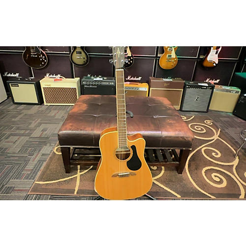 Alvarez Used Alvarez AD60CE Artist Series Dreadnought Natural Acoustic Electric Guitar Natural