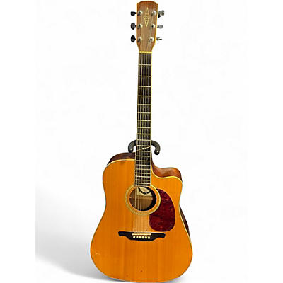 Used Alvarez AD60CE Artist Series Dreadnought Natural Acoustic Electric Guitar