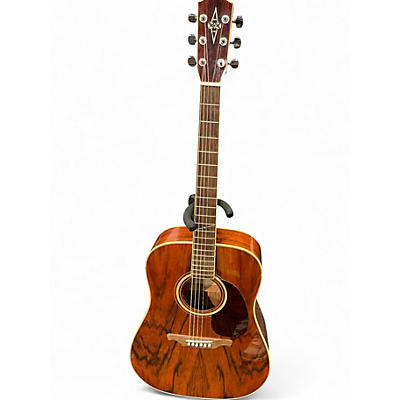 Used Alvarez AD60K Natural Acoustic Electric Guitar