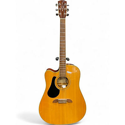 Used Alvarez AD60L Dreadnought Left Handed Natural Acoustic Guitar