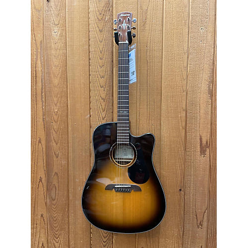 Alvarez Used Alvarez AD610 Dreadnought Sunburst Acoustic Electric Guitar Sunburst