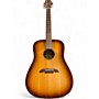 Used Alvarez AD610E Dreadnought 2 Color Sunburst Acoustic Electric Guitar 2 Color Sunburst