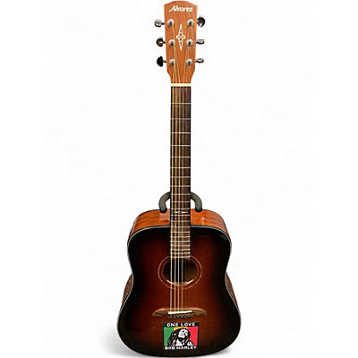 Used Alvarez AD660ESB Dreadnought Natural Acoustic Electric Guitar