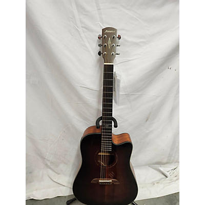 Alvarez Used Alvarez AD66CE Dreadnought EDGE BURST Acoustic Electric Guitar