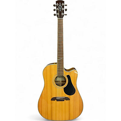 Used Alvarez AD70SC Natural Acoustic Electric Guitar