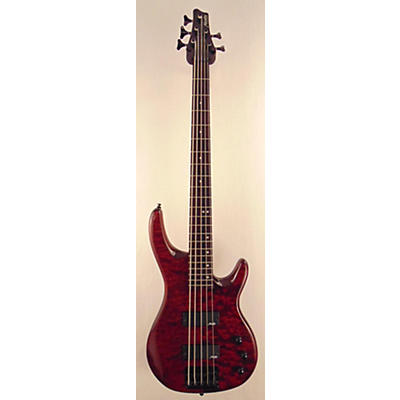 Alvarez Used Alvarez AEB5 Red Electric Bass Guitar