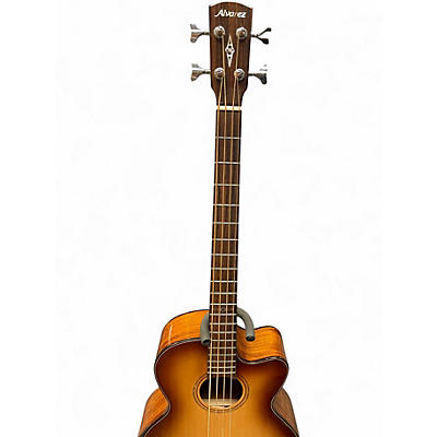 Used Alvarez AEB70ce Shadow Burst Acoustic Bass Guitar