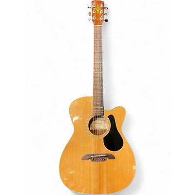 Used Alvarez AF20SC Natural Acoustic Electric Guitar