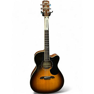 Used Alvarez AF60CE Folk 2 Color Sunburst Acoustic Electric Guitar