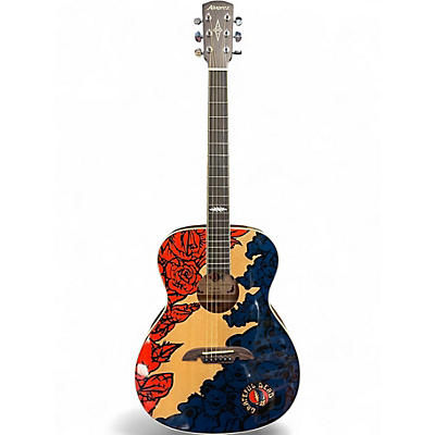 Used Alvarez AF60GD-Lightning Grateful Dead Natural Acoustic Guitar