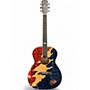 Used Alvarez AF60GD-Lightning Grateful Dead Natural Acoustic Guitar Natural