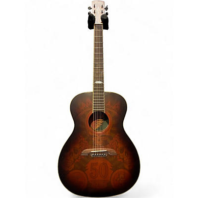Used Alvarez AF65GD 50th Anniversary Grateful Dead Montage  Natural Acoustic Guitar