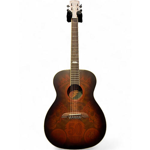 Used Alvarez AF65GD 50th Anniversary Grateful Dead Montage  Natural Acoustic Guitar Natural