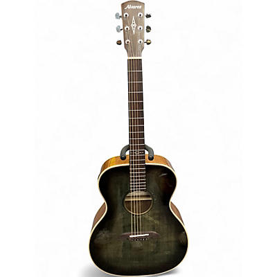Used Alvarez AF70 Folk Blue Acoustic Electric Guitar