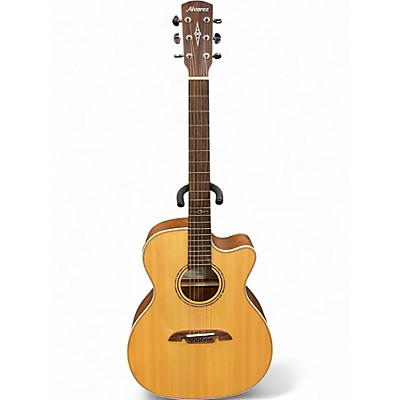 Used Alvarez AFH600CE Natural Acoustic Electric Guitar