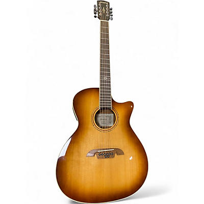 Used Alvarez AG60CE 8 string Butterscotch Acoustic Electric Guitar