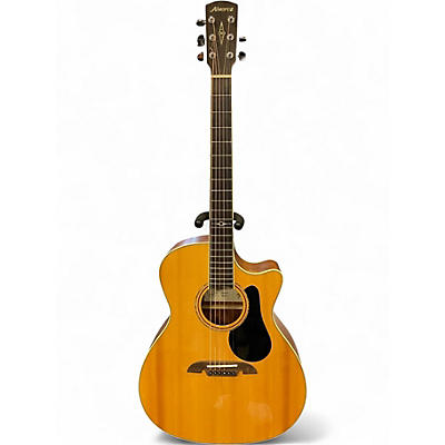 Used Alvarez AG60CE Grand Auditorium Natural Acoustic Electric Guitar