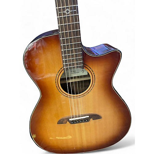 Alvarez Used Alvarez AGE910CEARSHB 2 Tone Sunburst Acoustic Electric Guitar 2 Tone Sunburst