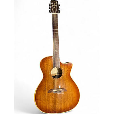 Used Alvarez AGW77CEARSHB Walnut Acoustic Electric Guitar