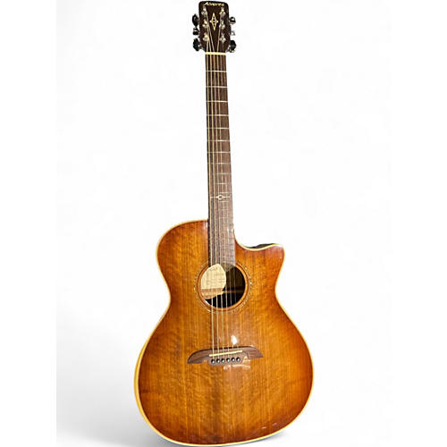 Used Alvarez AGW77CEARSHB Walnut Acoustic Electric Guitar Walnut