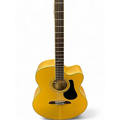 Used Alvarez AJ60SC Natural Acoustic Electric Guitar