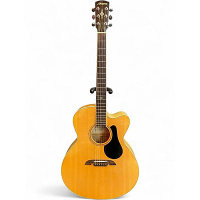 Used Alvarez AJ80CE Artist Series Jumbo Natural Acoustic Electric Guitar