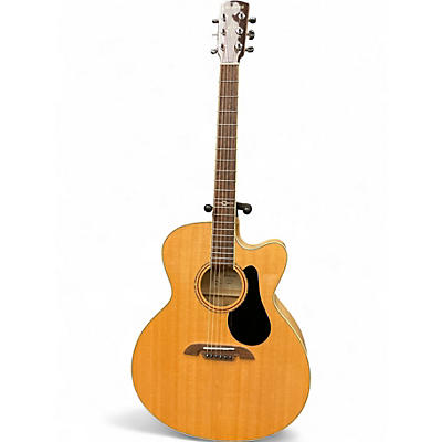 Used Alvarez AJ80CE Artist Series Jumbo Natural Acoustic Electric Guitar