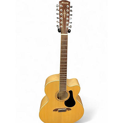 Used Alvarez AJ80CE Artist Series Jumbo Natural Acoustic Electric Guitar