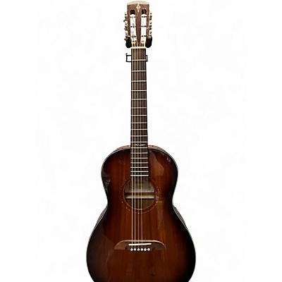 Used Alvarez AP66 Parlor Brown Acoustic Guitar
