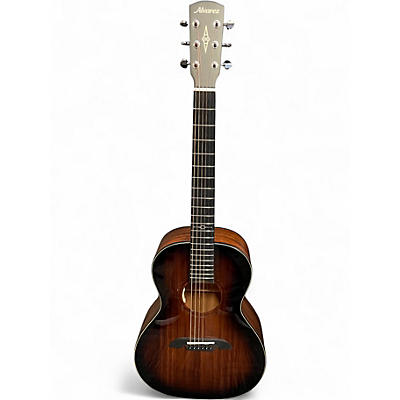 Used Alvarez AP660E Parlor shadowburst Acoustic Electric Guitar