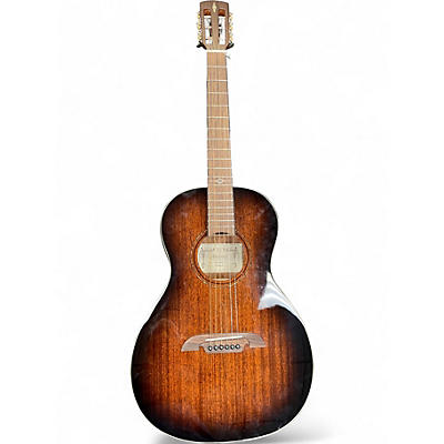 Used Alvarez AP66E Parlor Sunburst Acoustic Electric Guitar